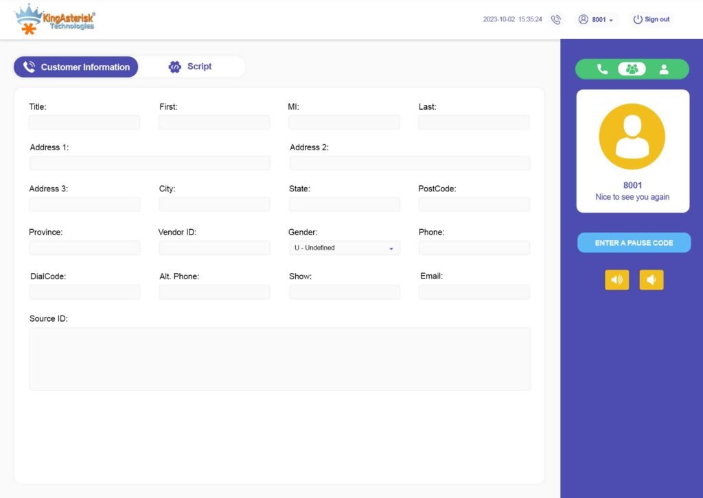 Vicidial Agent Theme