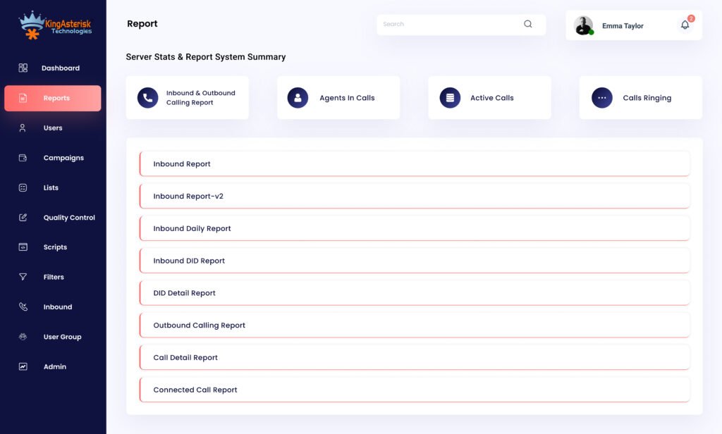 contact center software - Agent dashboard