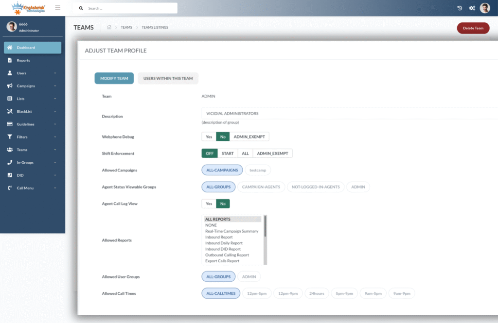 Modify user group