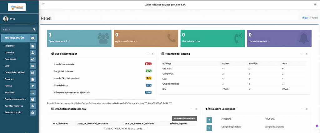 CUSTOM VICIDIAL THEME IN SPANISH - Tema Personalizado de VICIdial
