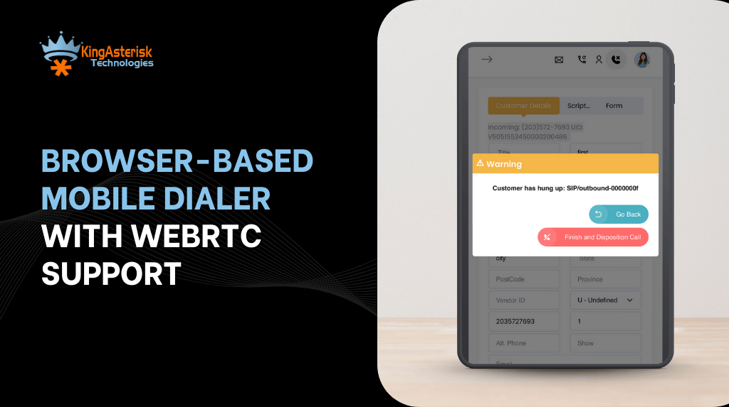 Browser-Based Mobile Dialer with Webrtc support