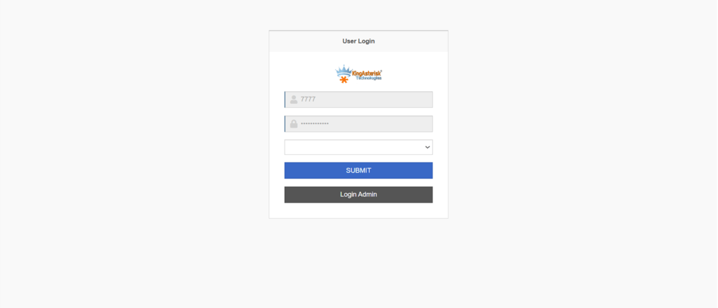 Vicidial Admin Login Screen