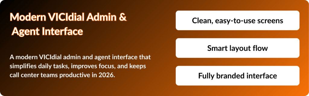 Modern VICIdial Admin & Agent Interface