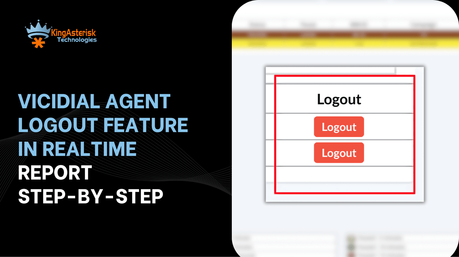 VICIdial Agent Logout Feature in Realtime Report STEP-BY-STEP