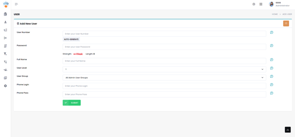 VICIdial Add New Users