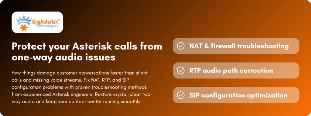 Protect your Asterisk calls from one-way audio issues