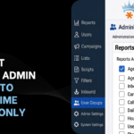 How to Restrict VICIdial Admin Access to Agent Time Report Only