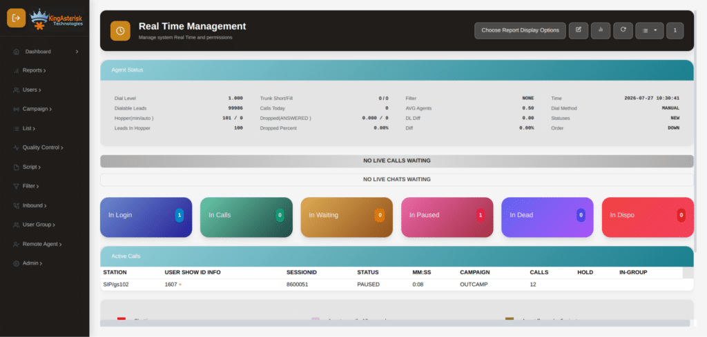 VICIdial user reports and permissions