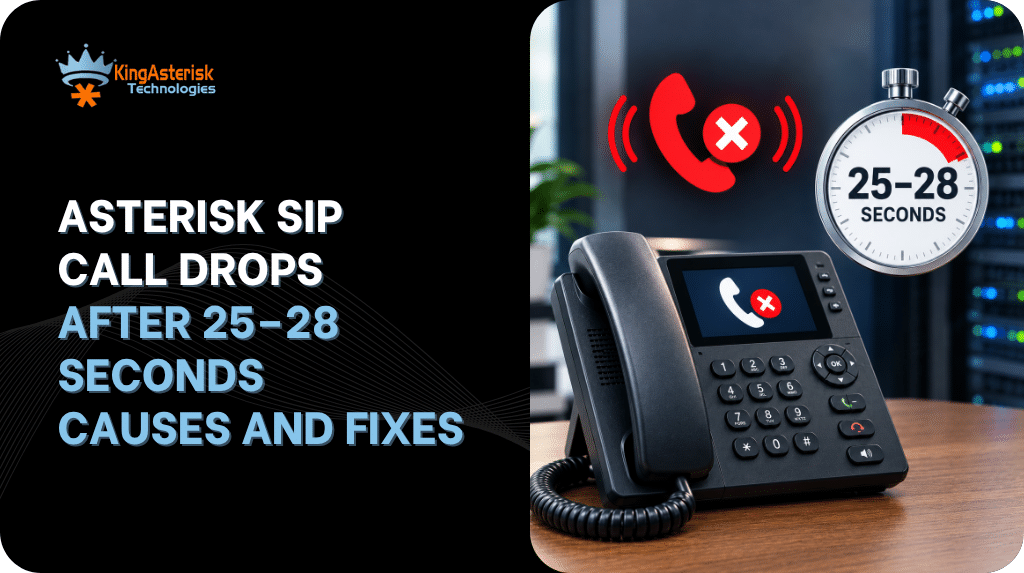Asterisk SIP Call Drops After 25–28 Seconds Causes and Fixes