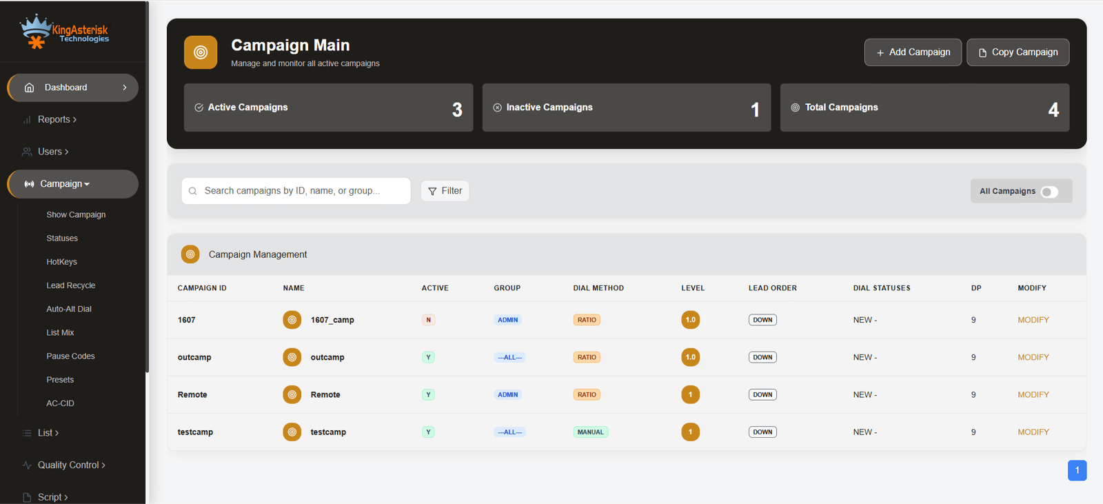 CRM Dashboard